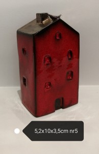 Kamieniczka ceramiczna czerwona 
