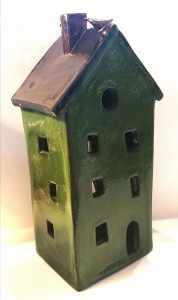 Kamieniczka ceramiczna /świecznik 
