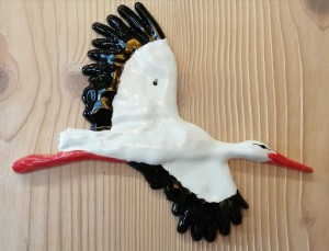 Bocian ceramiczny 