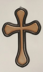 Krzyż ceramiczny wiszący 