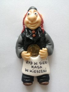 Magnes Żydek z napisrm