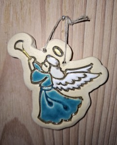 Anioł ceramiczny do powieszenia 